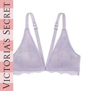 Victoria's Secret Front-close Bralette Chantilly